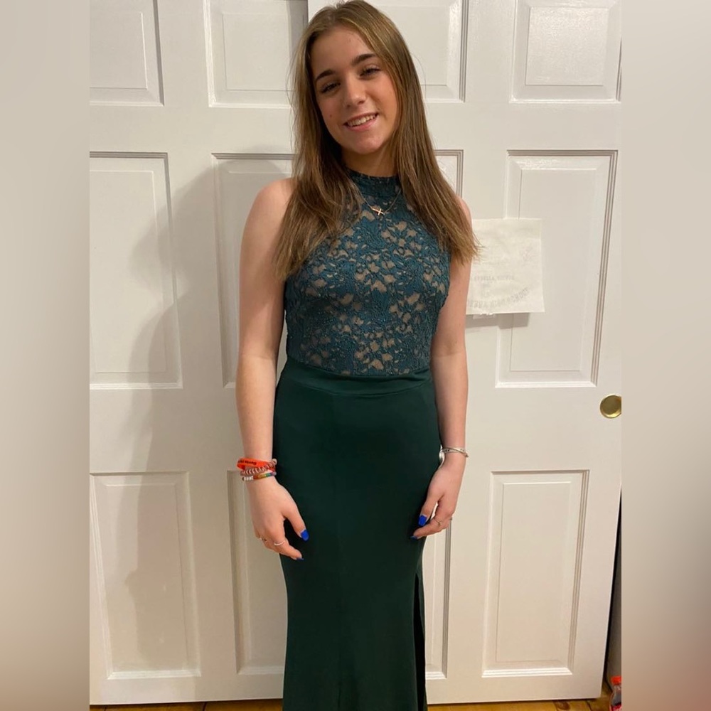 green Prom dress